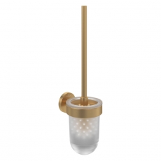 Villeroy & Boch Elements Tender Toilet Brush and Holder - Brushed Gold