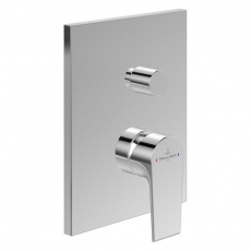 Villeroy & Boch Liberty Rectangular Concealed Shower Valve with Diverter Single Handle - Chrome