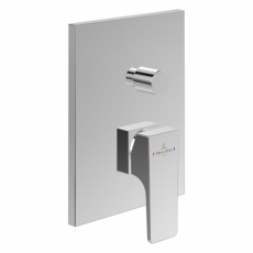 Villeroy & Boch Architectura Rectangular Concealed Shower Valve with Diverter Single Handle - Chrome