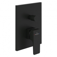 Villeroy & Boch Architectura Rectangular Concealed Shower Valve with Diverter Single Handle - Matt Black