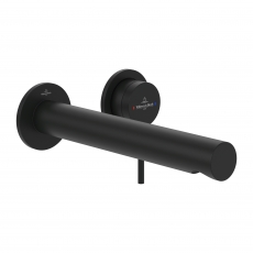 Villeroy & Boch Loop & Friends Wall Mounted Basin Mixer Tap - Matt Black