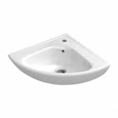 Villeroy & Boch O.novo Compact Corner Wall Hung Basin 415mm x 415mm - 1 Tap Hole