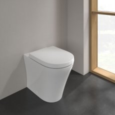 Villeroy & Boch O.novo Rimless Back to Wall Toilet White Alpin - Soft Close Seat