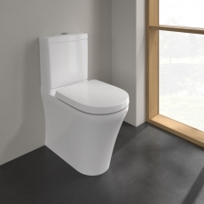 Villeroy & Boch O.novo Comfort Height Rimless Close Coupled Toilet (inc Soft Close Wrapover Seat)