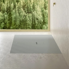 Villeroy & Boch Squaro Infinity Grey 40mm Quaryl Rectangular Shower Tray