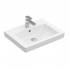 Villeroy & Boch Subway 2.0 Basin and Semi Pedestal 550mm Wide - 1 Tap Hole