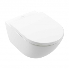 Villeroy & Boch Subway 3.0 Rimless Wall Hung Toilet with TwistFlush - Soft Close Seat