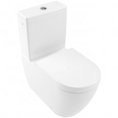 Villeroy & Boch Subway 2.0 Rimless Close Coupled Toilet with Push Button Cistern - Soft Close Seat