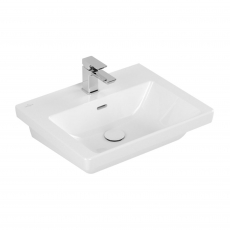 Villeroy & Boch Subway 3.0 Wall Hung Basin 550mm Wide 1 Tap Hole - White Alpin