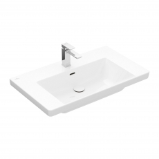 Villeroy & Boch Subway 3.0 Wall Hung Basin 800mm Wide 1 Tap Hole - White Alpin