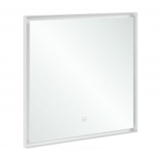 Villeroy & Boch Subway 3.0 LED Bathroom Mirror 750mm H x 800mm W - White Matt