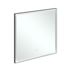 Villeroy & Boch Subway 3.0 LED Bathroom Mirror 750mm H x 800mm W - Black Matt/White Matt