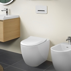 Villeroy & Boch Subway 3.0 Rimless Back to Wall Toilet with TwistFlush White Alpin - Slim Soft Close Seat