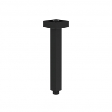 Villeroy & Boch Universal Showers Rain Square Ceiling Mounted Shower Arm - Matt Black