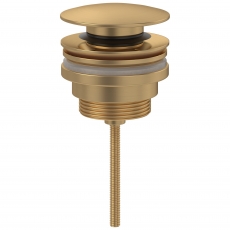 Villeroy & Boch Universal Push Open Basin Waste - Brushed Gold