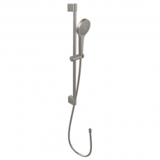 Villeroy & Boch Verve Slider Rail Shower Kit with Three Function Handset - Brushed Nickel Matt