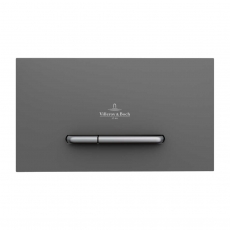 Villeroy & Boch ViConnect Angular Dual Button Toilet Flush Plate - Anthracite Matt