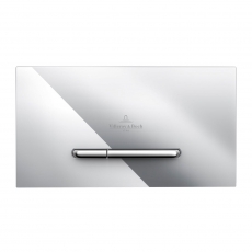 Villeroy & Boch ViConnect Angular Dual Button Toilet Flush Plate - Chrome
