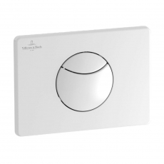 Villeroy & Boch ViConnect Dual Button Toilet Flush Plate - White