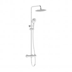 Vitra AquaHeat Bliss 250 Thermostatic Bar Mixer Shower with Shower Kit + Fixed Head - Chrome