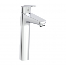 Vitra Flow Round Tall Basin Mixer Tap - Chrome