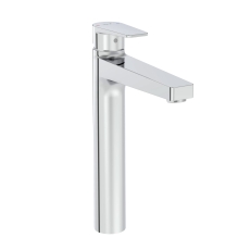 Vitra Flow Square Tall Basin Mixer Tap - Chrome