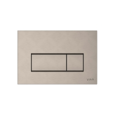 Vitra Loop Square Dual Flush Plate - Brushed Nickel