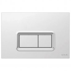 Vitra Loop R Mechanical Dual Flush Plate - Chrome