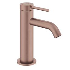 Vitra Minimax Round Compact Basin Mixer Tap - Brushed Bronze