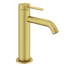 Vitra Minimax Round Basin Mixer Tap - Brushed Brass
