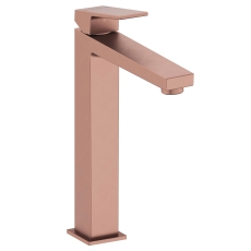 Vitra Minimax Square Tall Basin Mixer Tap - Brushed Bronze