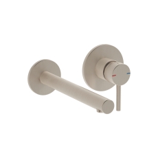 Vitra Origin Basin Mixer Tap Wall Mounted - Brushed Nickel