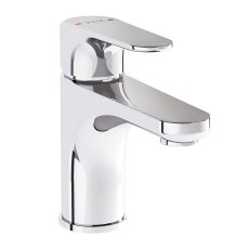 Vitra Root Round Compact Basin Mixer Tap - Chrome
