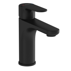 Vitra Root Round Basin Mixer Tap - Matt Black