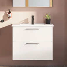 Vitra Root Flat Wall Hung 2-Drawer Vanity Unit with Basin 800mm Wide