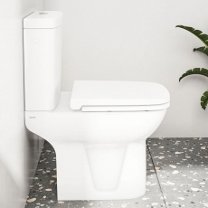 VitrA S20 Open Back Close Coupled Toilet (inc Seat)