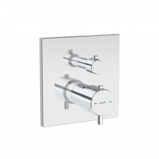 Vitra Square Thermostatic Concealed Shower Valve 1 Outlet - Chrome