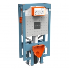 Vitra V8 Wall Hung Toilet Frame with Concealed Cistern - 1120mm H x 555mm W