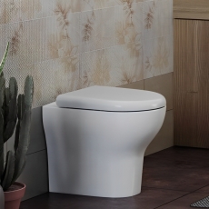 Vitra Zentrum Back to Wall Toilet - Quick Release Soft Close Seat