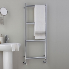 Vogue Grace Chrome Heated Ladder Towel Rail