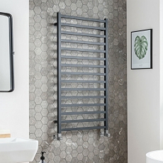 Vogue Serene Anthracite Square Tube Designer Ladder Towel Rail