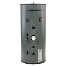 Warmflow Nero TWIN Coil Vented Stainless Steel Hot Water Cylinder 240 LITRE