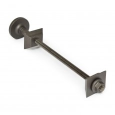 West Cast Iron Radiator Luxury Wall Stay Fixing Single - Light Pewter