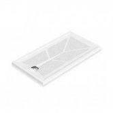 AKW Braddan Rectangular Shower Tray with Gravity Waste 1600mm x 700mm - Non-Handed