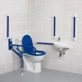 AKW Standard Doc M Pack with Close Coupled Disabled Toilet - Blue