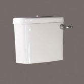 AKW Low Level Cistern with Screw Down Lid Flush Pipe and Lever Handle