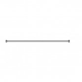 AKW Straight Shower Curtain Rail 1900mm Wide including Fittings