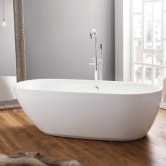 April Cayton Modern Freestanding Bath 1790mm x 830mm - Acrylic