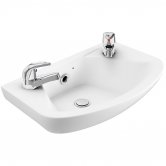 Arley Wall Hung Basin 450mm Wide - 2 Tap Hole