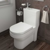 Arley Integrated Combi Close Coupled Toilet and Basin with Basin Mixer Tap - Soft Close Seat
